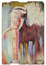 Oeuvre sur bois tableau déco