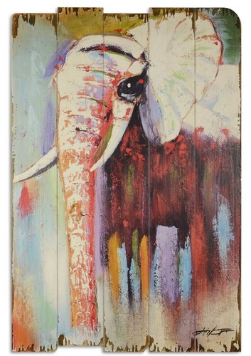 Oeuvre sur bois - tableau, déco