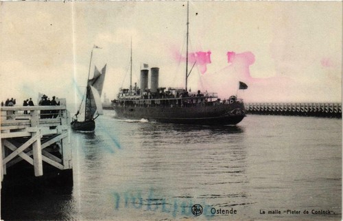 Cpa ostende la - ak,