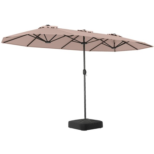 Parasol double avec pied