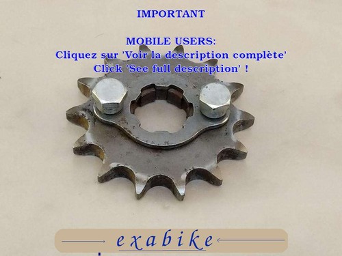 Pignon sortie boite pour - boite,