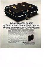 PUBLICITE  1974     SAMSONITE  valises