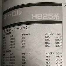 [Guide des pièces] Mazda Carol (série HB25) H22.7-2013 Edition [épuisé/rare]