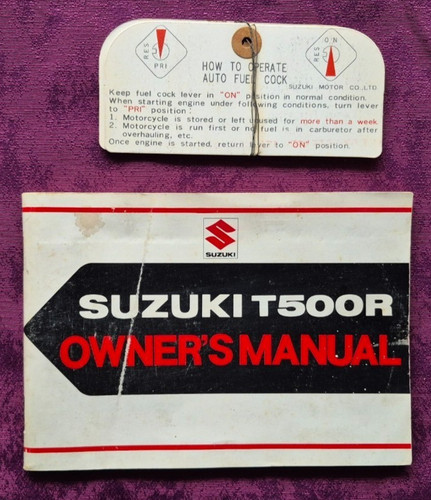 Suzuki 500 owner - , t