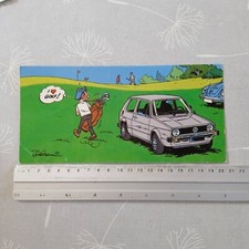 Carte postale Spirou - Jidéhem - VOLKSWAGEN GOLF