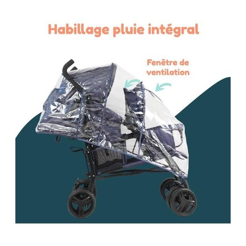 Poussette canne double