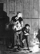 LA COMMUNE de PARIS (1871) - UNE PÉTROLEUSE - Planche du 19e siècle GRAND FORMAT