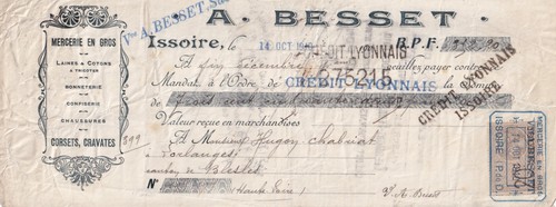 Old invoice 1910 - invoice,