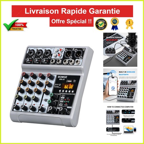 Bomge table mixage audio - de,