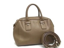 Furla sac chic cuir gris