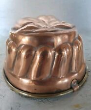RARE BEAUTIFUL RED COPPER KUGLOF CAKE PAN / FOR ANTIQUE COLLECTOR.