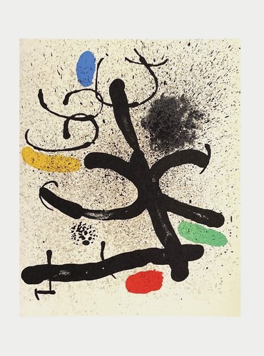 Joan miro lithographie sur - -,
