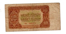 CZECHOSLOVAKIA Billet 10 KORUN