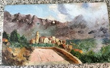 TABLEAU ANCIEN VILLAGE CORSE