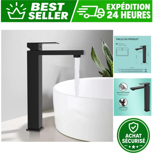 Robinet salle bain noir - bain,