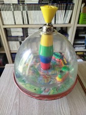 Vintage Jouet Toupie Germany LBZ Petit Train En Tôle Et Plastique 