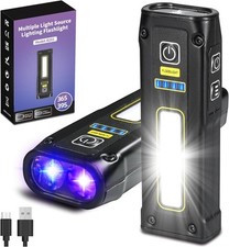 Lampe de poche UV 365 nm et 395 nm lumière noire, lampes de poche LED EDC haute 