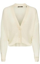 Gilet Esprit maille douce 2 boutons - Blanc Femme - Taille XL