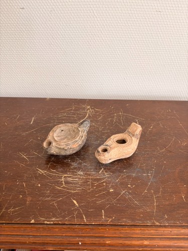 Lampe huile romaine terre - huile,