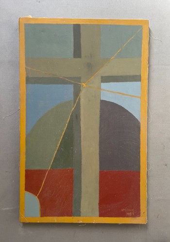 Tableau abstrait huile sur - tableau,