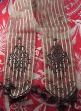 rare very old fabric stole very fine oriental or extreme orient embroidered 