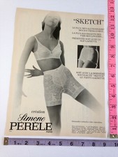 Vintage Ad Publicite Presse soutiens gorge Simone Perelle gaines girdles bra 67