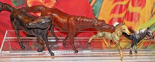 Rare antique horse figures - rare,