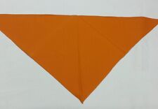 ORANGE TRIANGULAR COTTON SCARF CM 72 x 35 SQUARE BANDANA ORANGE MOTORCYCLE