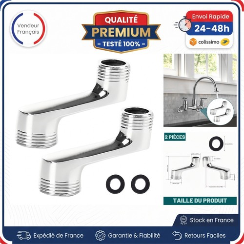 Raccord décalé laiton 2 - décalé, 1/2