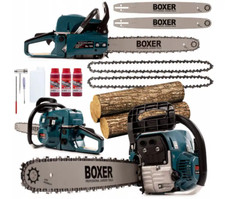 SCIE TRONÇONNEUSE 5,9KM XXL SET Chainsaw Boxer 5900 W / 5,9 KM