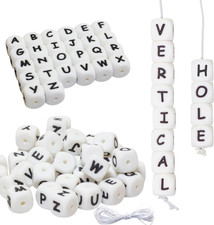 83PCS Silicone Letter Beads