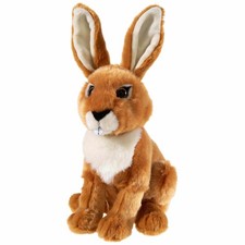 Heunec Animaux menacés Lapin de garenne, doudou, peluche, animal en tissu, 23 cm