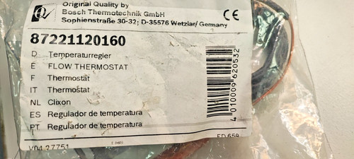 87221120160 flow thermostat - 87221120160,