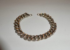 BRACELET XIX e CHAÎNE ARGENT