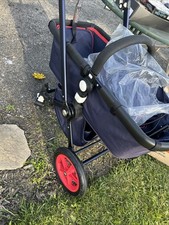 Bugaboo, chameleon, bassinet, stroller, limited, edition, navy and red