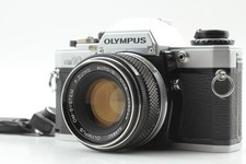 *Near Mint w/ Manual Adapter* Olympus OM-10 Silver SLR Film Camera 50mm F1.8