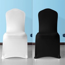 Noir Blanc Spandex Housses Chaise pour Mariage Banquet Fête Event Décor 1-150pcs