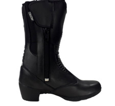 Bottes De Moto En Cuir Pour