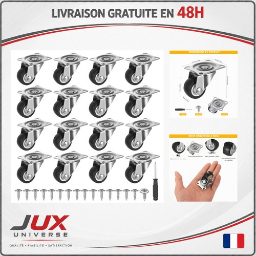 Mini roulettes pivotantes - 16,