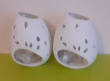 2  Photophores Céramique - Bougie senteur Fève Tonka