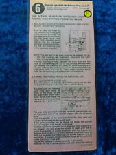 Triumph TR6 pi, 2500pi Injection Diagnostic Card Timing & Fitting Pedestal Seals