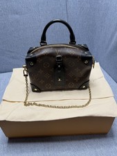 LOUIS VUITTON LV GHW Petite Malle Souple Shoulder Bag M45571 Monogram Brown