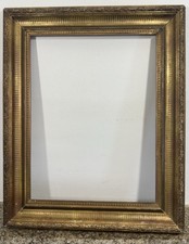 Cadre ancien doré 6P 6F à