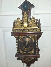 Antique Dutch Wall Clock 8 day
