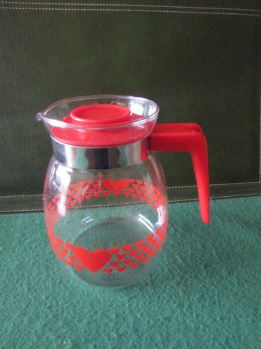 Theiere vintage verre decor - vintage,