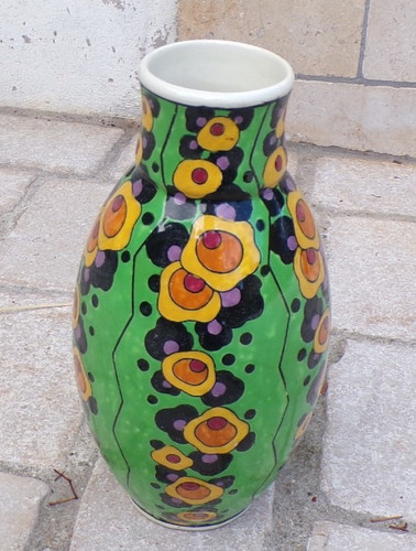 Vase boch frères décor 875 - vase,