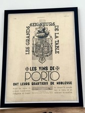 Affiche ancienne 1935 Porto