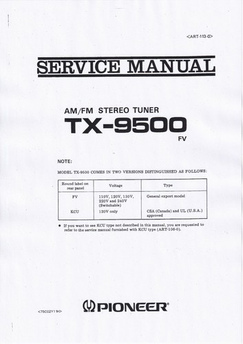 Manuel service pioneer - service,