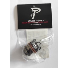 Embase de Jack Pure Tone Mono Multi-Contact 1/4 in. Noir Input/Ouput Plus de Scr