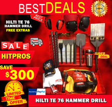 HILTI TE 76, PREOWNED, FREE BITS AND CHISEL, FREE EXTRAS, FAST SHIP 